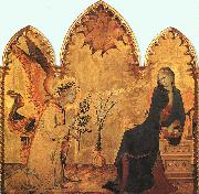 Simone Martini The Annunciation and the Two Saints oil